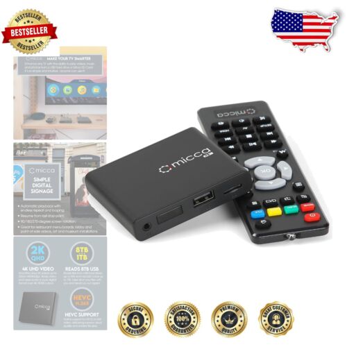 Compact G3 2K Media Player with HDMI, Auto Play, and Versatile Format Support