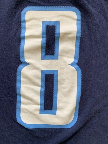 Nike Tee NFL Tennessee Titans Football Mariota #8 T-Shirt XL Athletic Cut Used* - Picture 7 of 9