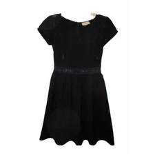 Urban Outfitters Pins and Needles Little Black Croched Lace Peek a Boo Waist 0