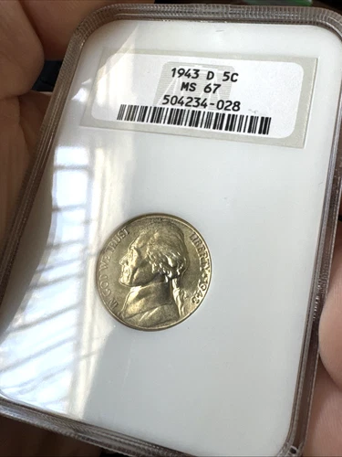 1943-D Jefferson Nickel NGC MS67