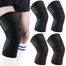 2PCS Knee Brace Sleeve Compression Support Sport Gym Joint Pain Arthritis Relief