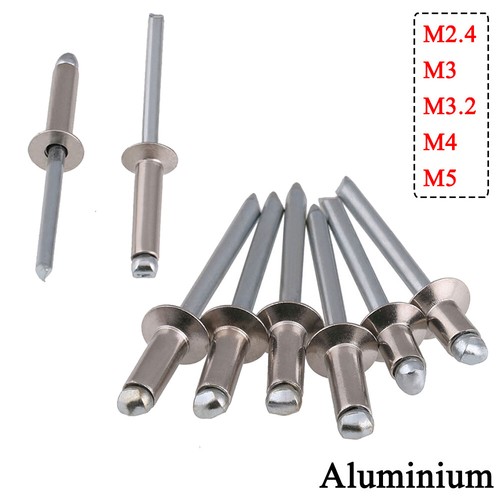 M2.4 M3 M4 M5 Aluminum Pop Rivets Countersunk Head Open End Blind Rivets Metric
