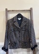 Kay Unger New York Tweed Blazer Women Size 10