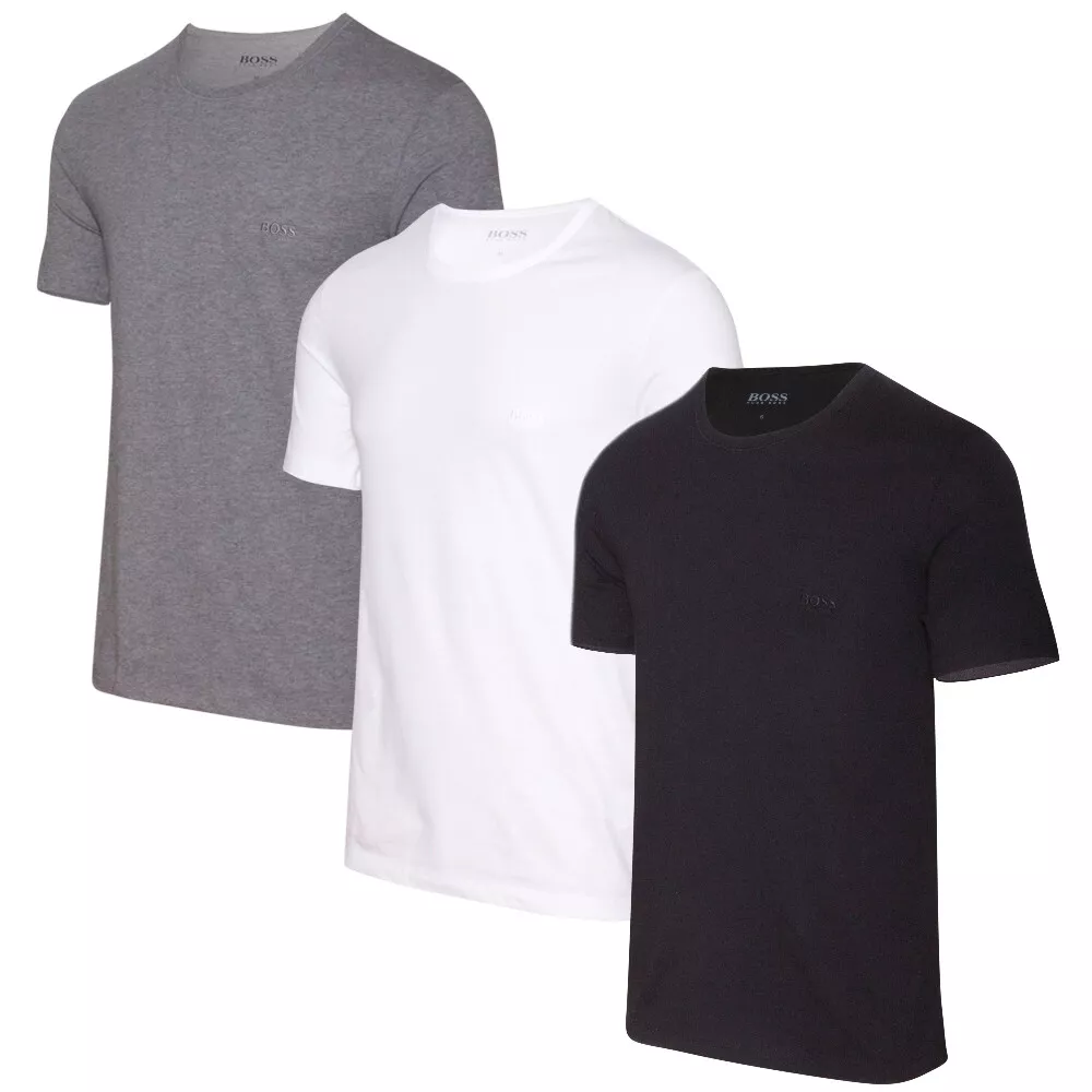 låne Støvet Ernest Shackleton Hugo Boss 3 pack Men T shirts 50325388 999 Black/Grey/White 100% cotton NEW  | eBay