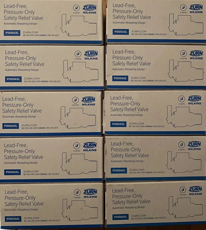 PACOTE COM 10 - VÁLVULA DE ALÍVIO DE SEGURANÇA ZURN WILKINS P1000AXL-30C - Imagem 3 de 4