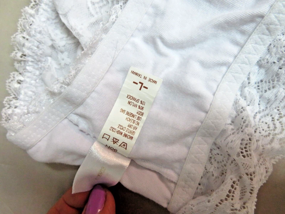 Fashion Forms Bandeau Lace Bra Stretch Fuchsia Strapless Camisole Bralette M - Image 4 of 4