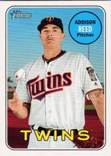 2018 Topps Heritage #607 Addison Reed Minnesota Twins