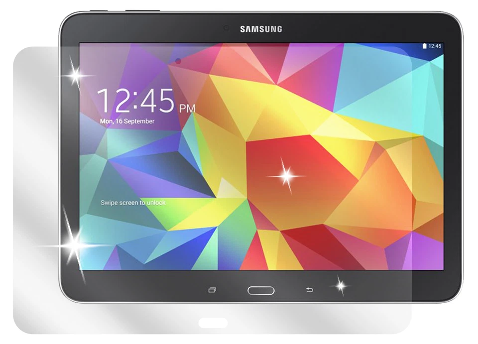 2x Screen Protector for Samsung Galaxy Tab 4 10.1 protection crystal clear - Image 2 of 4