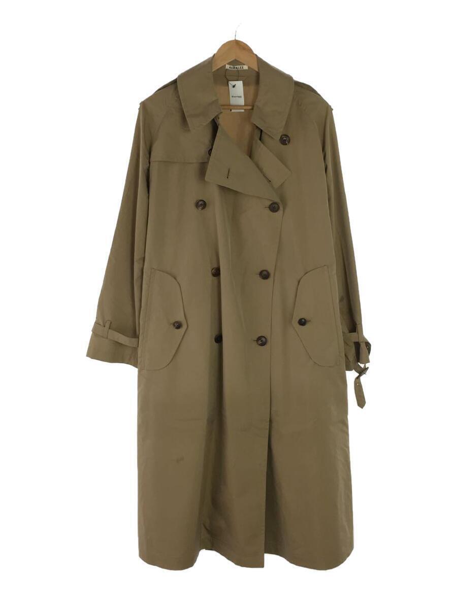 AURALEE 20SS FINX BIG trench coat 4 beige cotton