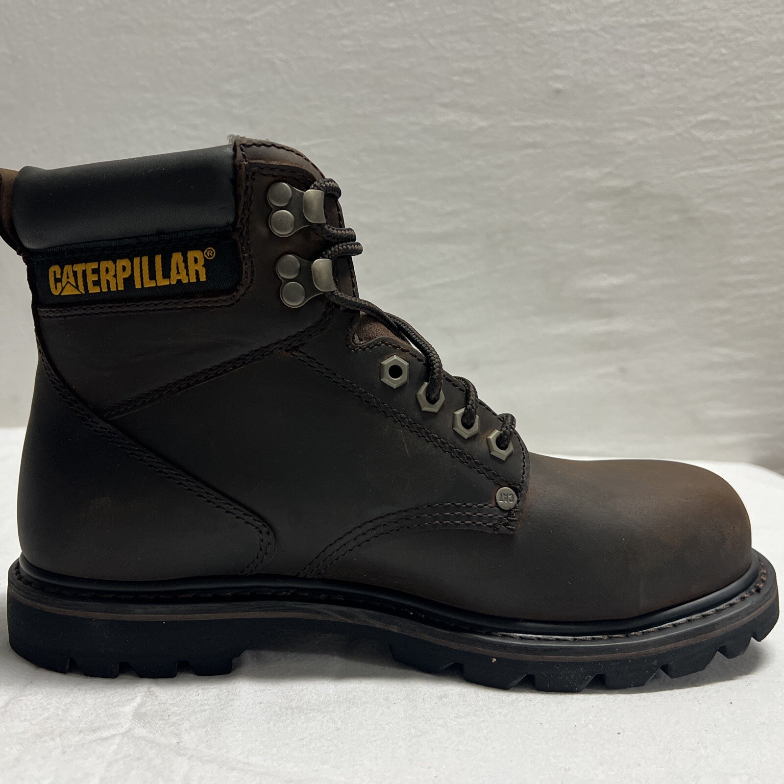 CAT Second Shift Men's 6 Steel Toe Work Boots, Dark Brown, Size 9 image 8