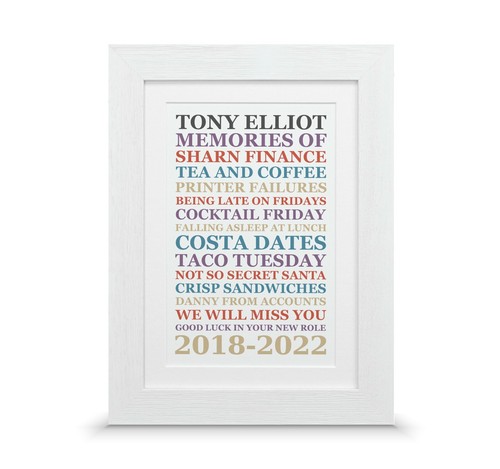 Colleague leaving gift | Personalised retirement present | Leaving work memories - Picture 27 of 34
