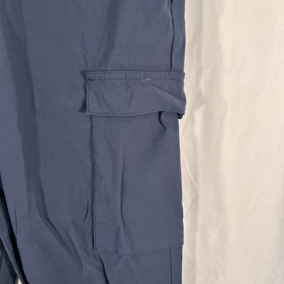 Pantalones de chándal Kenneth Cole Active para mujer pequeños azules bolsillos de carga Foto 4 de 4