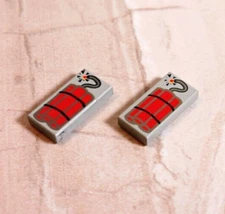 LEGO Dynamite lot of 2 DYNOMITE Gold Miners Explosives Old West Timer Fuse MINE