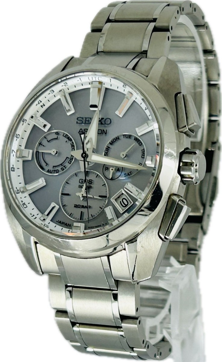 セイコー アストロン　SBXC063 5X53-0AV0 Seiko Astron 5X53-0AV0 SBXC063 Quartz Silver Dial Mens Watch