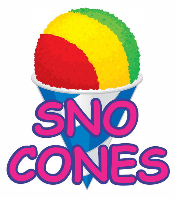 SNO CONES Decal Sticker for Restaurant Delivery Shop Window Car Sign eBay
