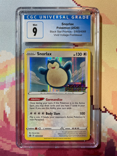 Snorlax graded CGC 9 for sale on eBay