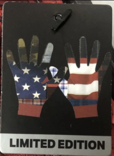 UNDER ARMOUR UA USA FOOTBALL GLOVES AMERICAN FLAG GLUE GRIP Size Large - Picture 4 of 4