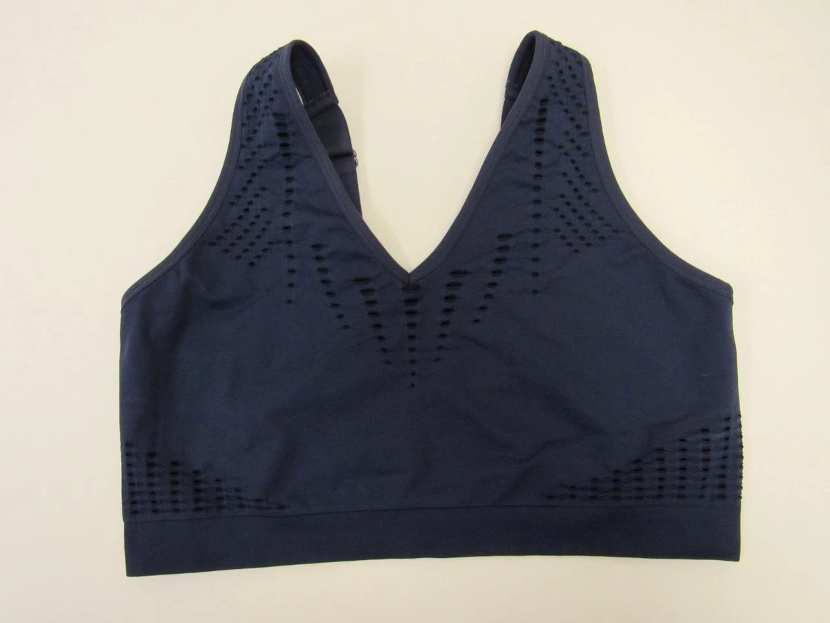 NWOT CACIQUE NEW NAVY SEAMLESS LASER CUT V-NECK BRALETTE sz 14/16