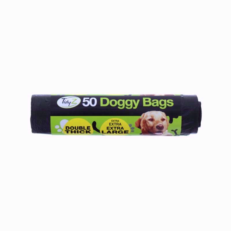 Doggy Poo Bags Dog Puppy Waste 50x Bag Extra Strong Large Thick Tie