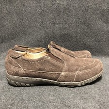 Naturalizer Raceland Womens Size 6.5M Walking Shoes Brown Suede Zip Up Comfort