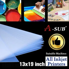 200 Sheets 13x19 Inkjet Film Waterproof for Screen Printing Silk Transparency