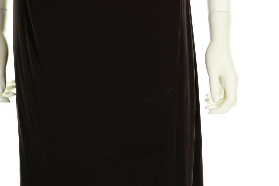 Lida Baday 134197 Womens Casual Draped Shift Solid Currant Dress Size X-Large - Image 4 of 4