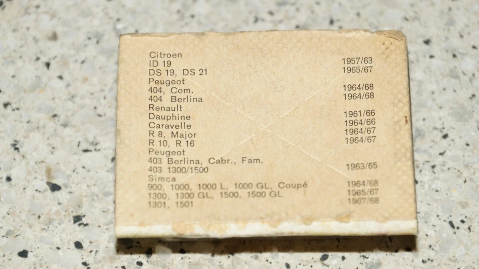 Puntos de encendido originales NOS Bosch 1237013807 para Renault Citroën Peugeot Simca Foto 3 de 3