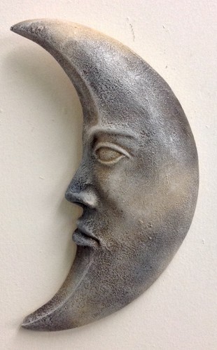 Mondsichel Vintage Wandskulptur Haus Garten Deko - Bild 1 von 5