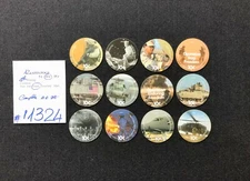 AAFES POGS, 4th Series/Printing,12 POGS, 10c COMPLETE set, #P1324, GOOD