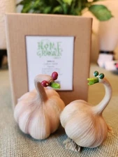 2007 Enesco Home Grown Resin Anthropomorphic Figurine - Garlic Geese