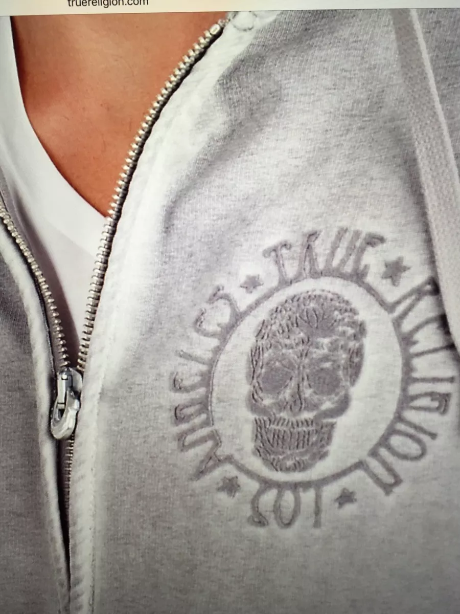 Gray true religion hoodie shop
