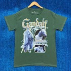 Lord of the rings Gandalf Vtg Wash green T-shirt size Medium