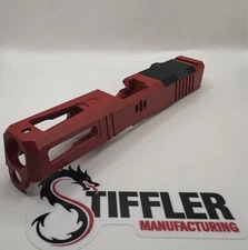 Viper For Glock 19 custom Slide gen 1-3 NEW cerakote upper stripped HABANERO RED