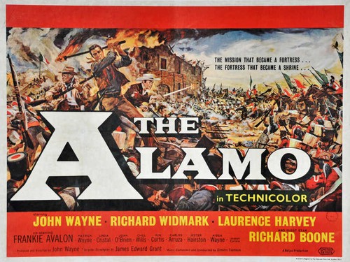 1960 THE ALAMO WITH JOHN WAYNE VINTAGE MOVIE POSTER PRINT 36x48 STYLE B 9MIL - Picture 1 of 3