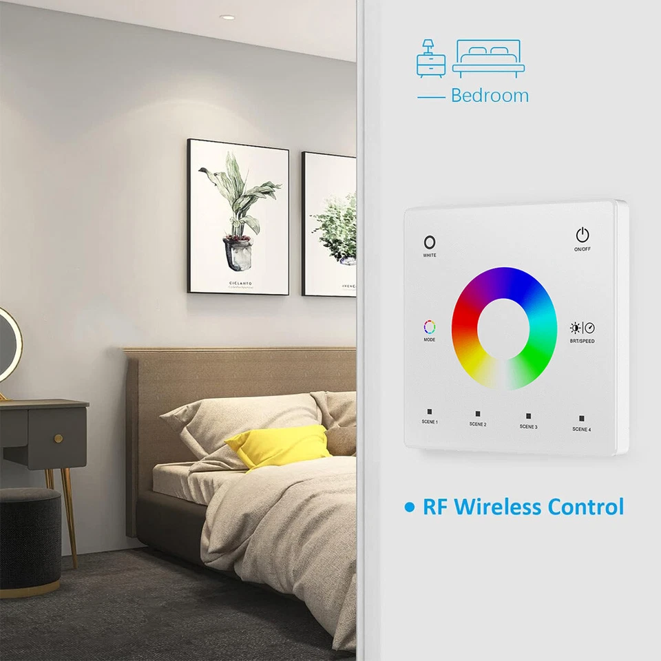 2.4G RGBW RGB LED Stripe Controller Dimmbar 12V 24V mit RF Touch Fernbedienung - Bild 4 von 4