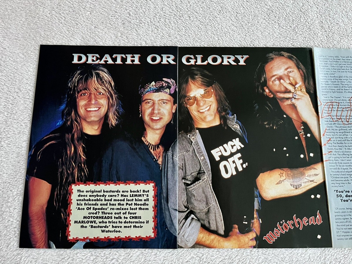 MOTORHEAD 1993 LEMMY Clip Clipping Metal Rock UK Poster Music