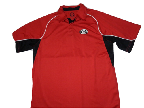 Camisa polo de golf Georgia Bulldog para hombre roja manga corta M Campus Drive NUEVA ETIQUETA - Imagen 3 de 7