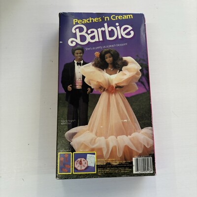 Vintage 1984 Peaches n' Cream Barbie African American Doll Mattel