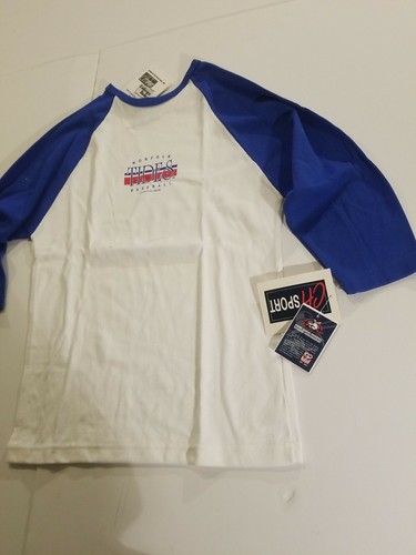 Vintage Norfolk Tides Baseball Shirt 2001 Nos Salesman sample Size Childen Large - Bild 7 von 12