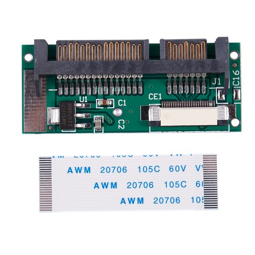 1.8" ZIF SSD HDD bis 7 + 15 Pin SATA Adapter Konverter w FFC-Kabel O7F89841 - Bild 6 von 9