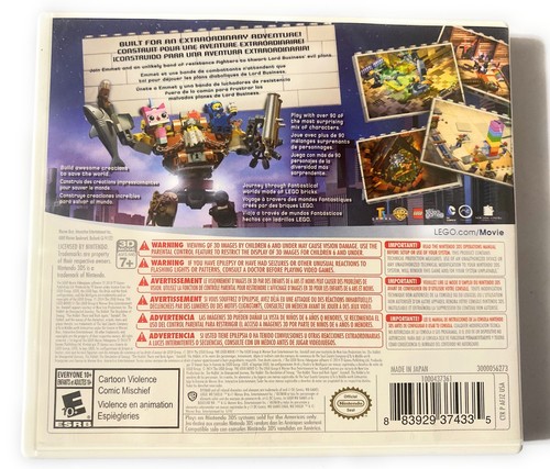 The LEGO Movie Videogame (Nintendo 3DS, 2011) CIB - Picture 3 of 3