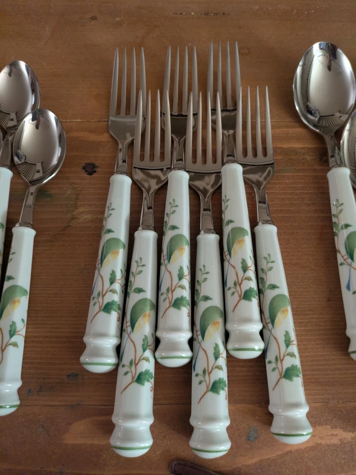 Mango de cerámica Noritaki Versatone Lineage 18-8 Japón Foto 3 de 4