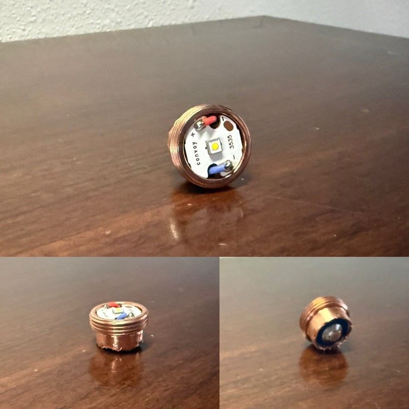 Denkiman McGizmo Aleph Custom Copper Light Engine SFT25R 5K Worldwide Shipping