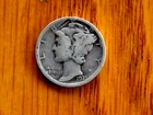 Semi Key Date 1921-D Mercury Silver Dime VG/Fine Condition B26