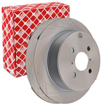 2X FEBI BREMSSCHEIBEN Ø269mm HINTEN PASSEND FÜR TOYOTA COROLLA YARIS