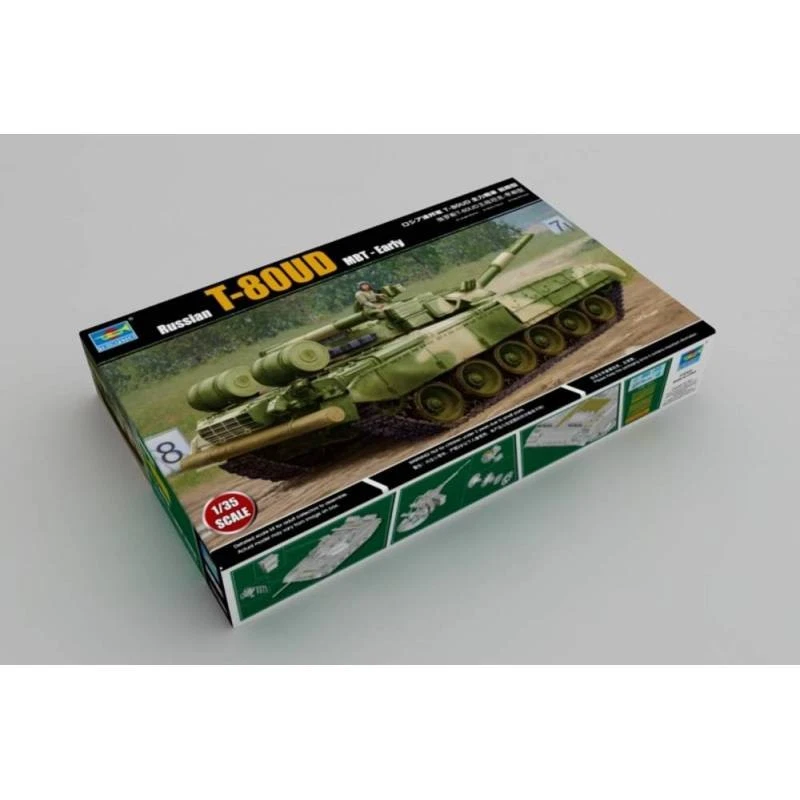 Modello Carro Armato Russo T-80UD MBT - Early Trumpeter 09581 1/35 - Immagine 3 di 4