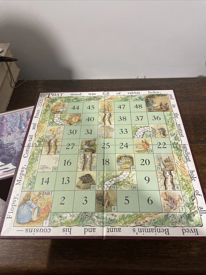 Beatrix Potter Paths And Burrows Peter Rabbit Snakes & Ladders Game 1988 - Image 3 of 4