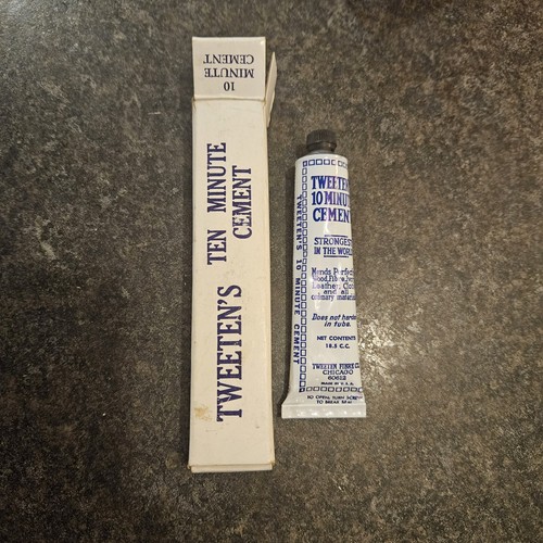 Tweeten 10 Minute Pool Cue Billiard Cement NOS Opened But Full - Picture 1 of 3
