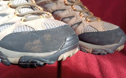 CHAUSSURES DE MARCHE HOMME MERRELL J86901 GORETEX NOYER UK TAILLE 8,5 SANS BOÎTE RANDONNÉE VIBRAM - Photo 5/21