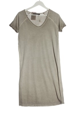 MARC AUREL Kurzarmkleid Damen Kleid Gr. DE 38 hellgrau-grau Casual-Look